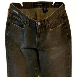 Calvin Klein Women's Sz 6 Faded Black Denim Jeans Bootcut